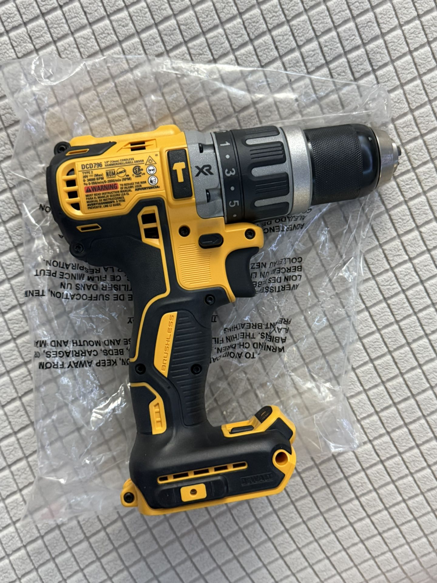 DEWALT 20V MAX XR with Tool Connect Cordless Brushless 1/2 in. Hammer Drill/Driver (Tool Only