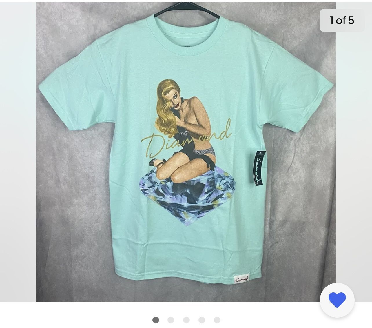 Diamond Supply Shirt Men’s Tiffany Blue Small Brand New With Tags