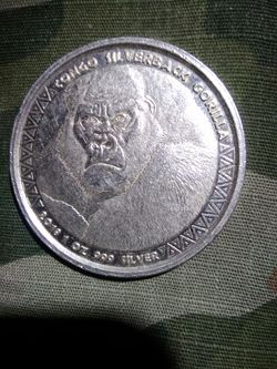 2018 Congo 1. Oz Silver Coin