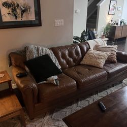 Genuine Leather Couch