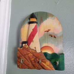 Wood Wall Key Holder Handmade 