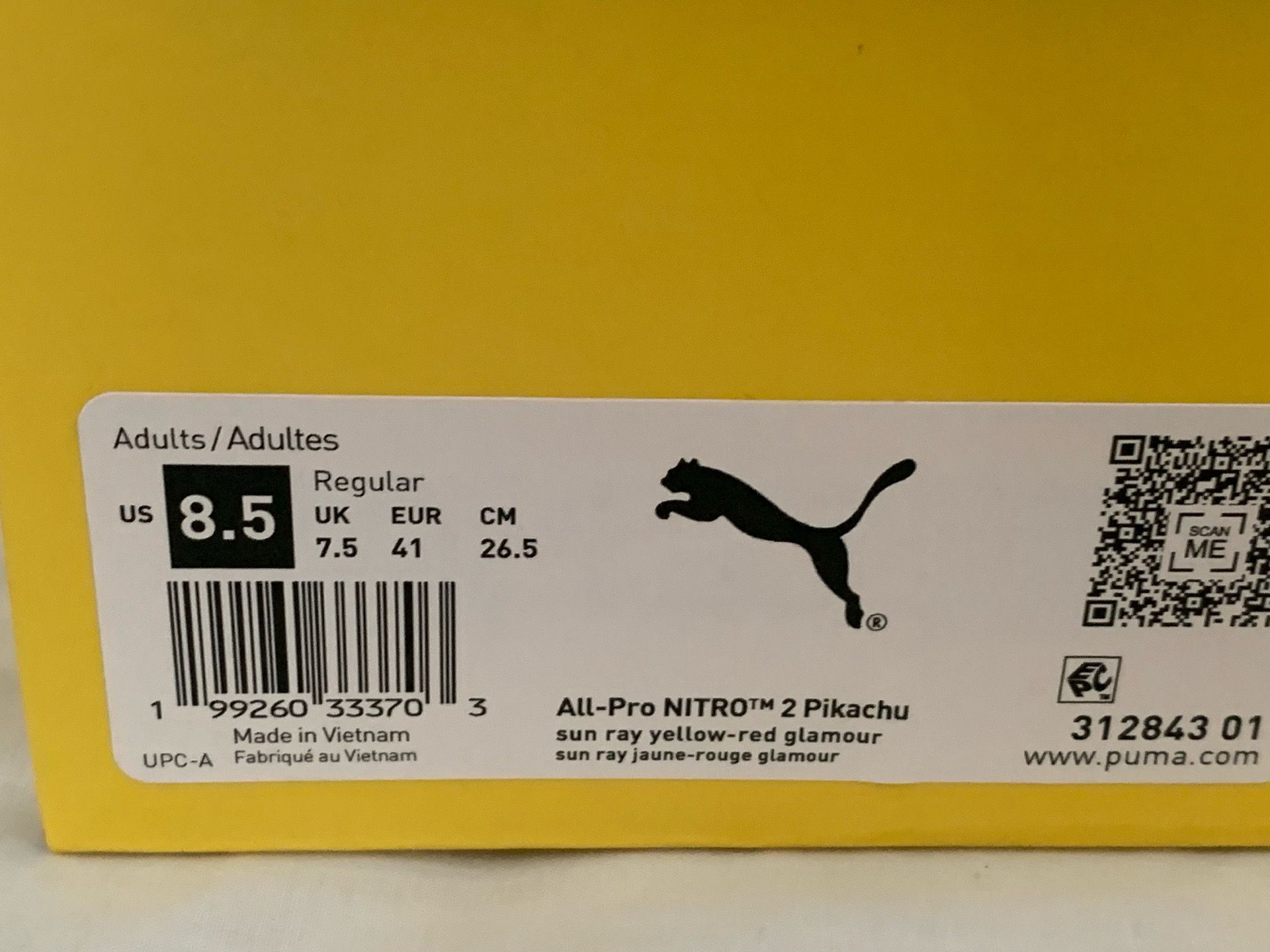 Puma All-Pro Nitro 2 Pokémon Pikachu | Men Size 8.5