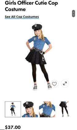 Brand new police costume for girls size Xl 