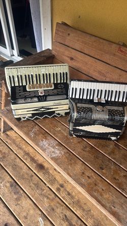 Two Vintage Piano Accordions