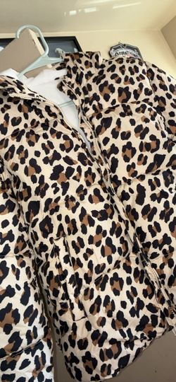 Leopard Print Puffer Jacket kids