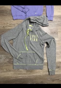 PINK zip up sweatshirts $9