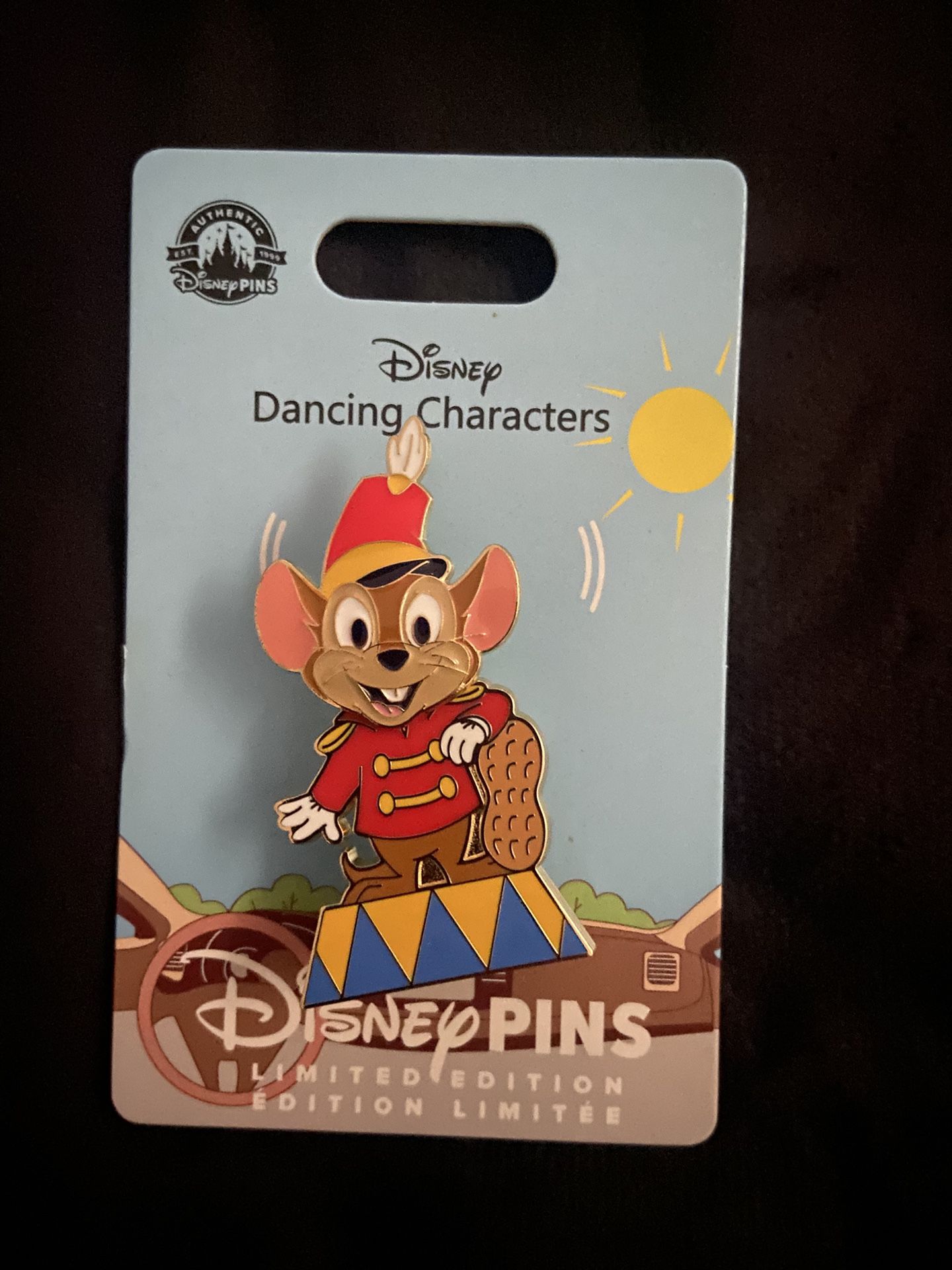 Disney Parks Dancing Characters Pin TIMOTHY THE MOUSE LE 4000 NEW