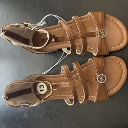 BRAND new Girls Michael Kors Girl Sandals Size 13 