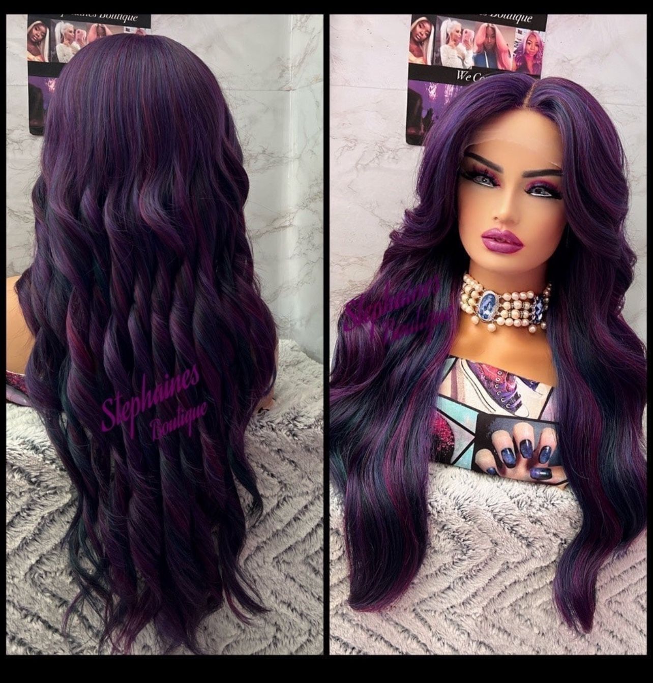 Human Hair Blended Lace Front Wig