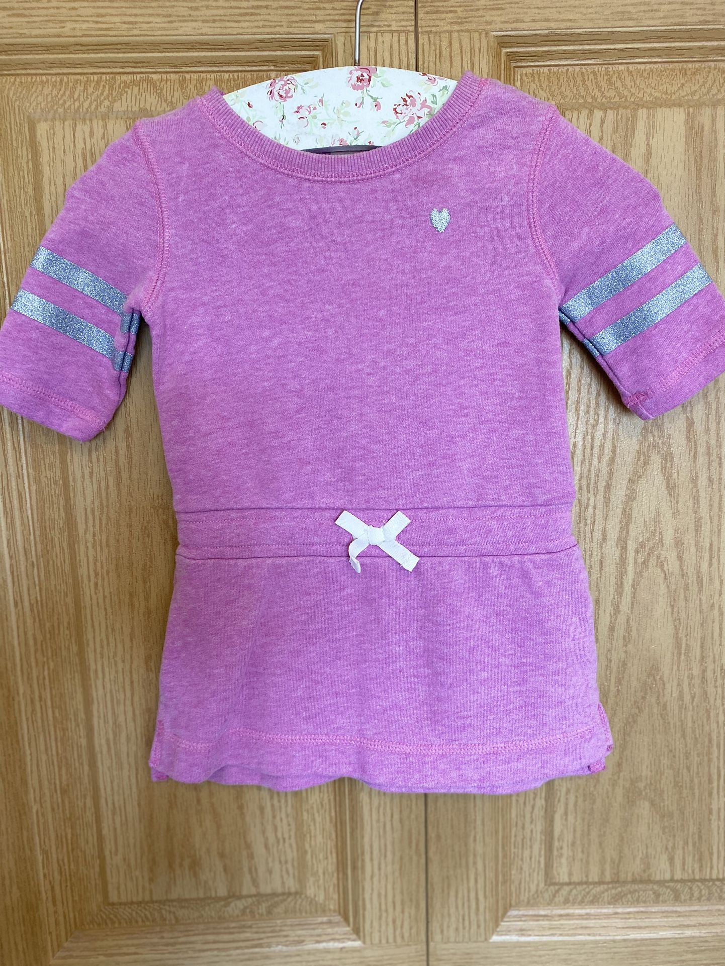 Oshkosh Baby Girls 18M Purple Sweatshirt Drop Waist Dress