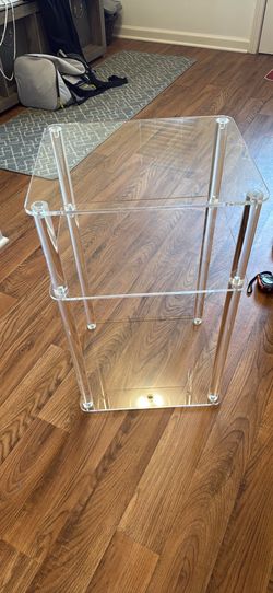 acrylic side table
