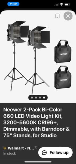 Neewer 2-Pack 660 LED Video Light Kit