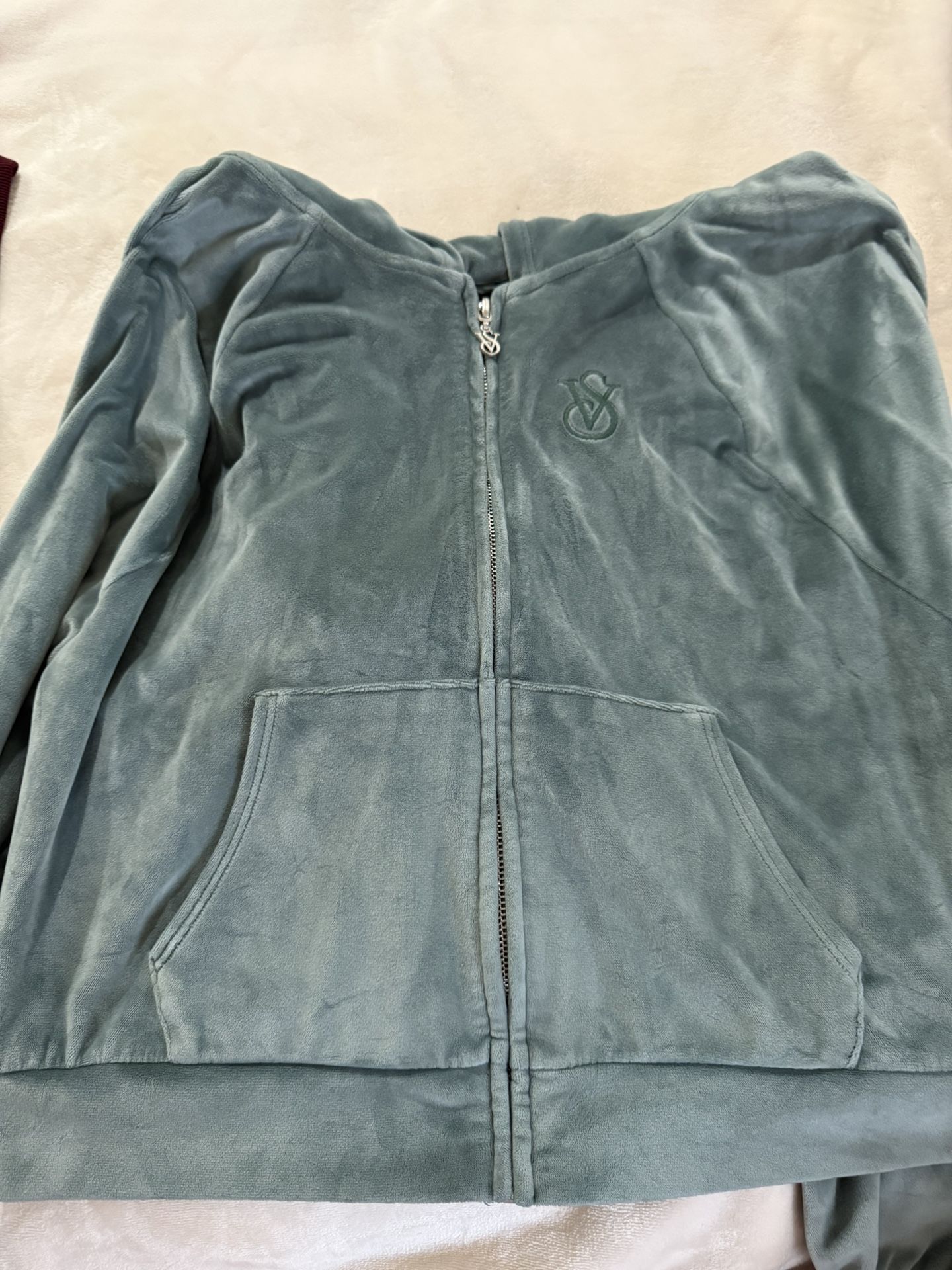 Victoria Secret Velour Zip Up