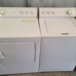 Whirlpool Heavy Duty Transmission Powered Top Load Washer And Gas Dryer Set 