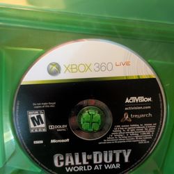 Cod WaW Xbox 360 Disc Only