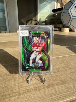 Drake Maye neon shock prizm rookie /499