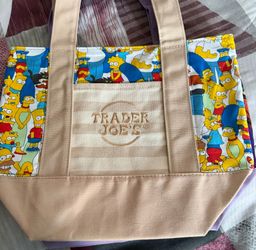 Trader Joe's The Simpsons Canvas Tote Bag