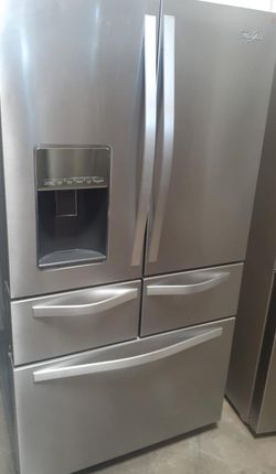 Whirlpool French Door Silver Refrigerator Fridge

