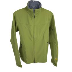 Mountain Hardwear Women's Soft-Shell Jacket Small Green Lightweight Full-Zip