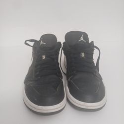 2021 Nike Air Jordan 1 Low Black White A09944-001 Women’s Size 7 EUC