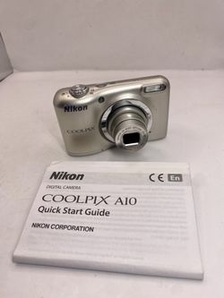 Nikon Coolpix A10 Silver Compact Digital Camera 16.1MP 5x Zoom