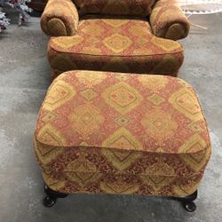  Strong chair with Ottoman  Good Condition