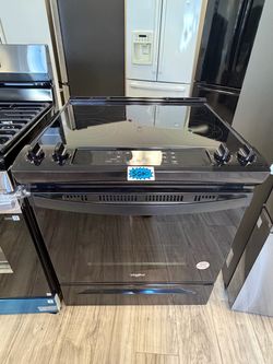Brand new Whirlpool Black Slide-In Electric Range
