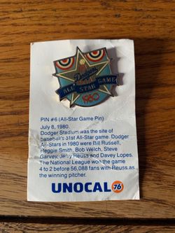 1980 Dodgers All Star Pin