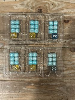 Six Pack Of Pokemon TCG Gameplay Dice