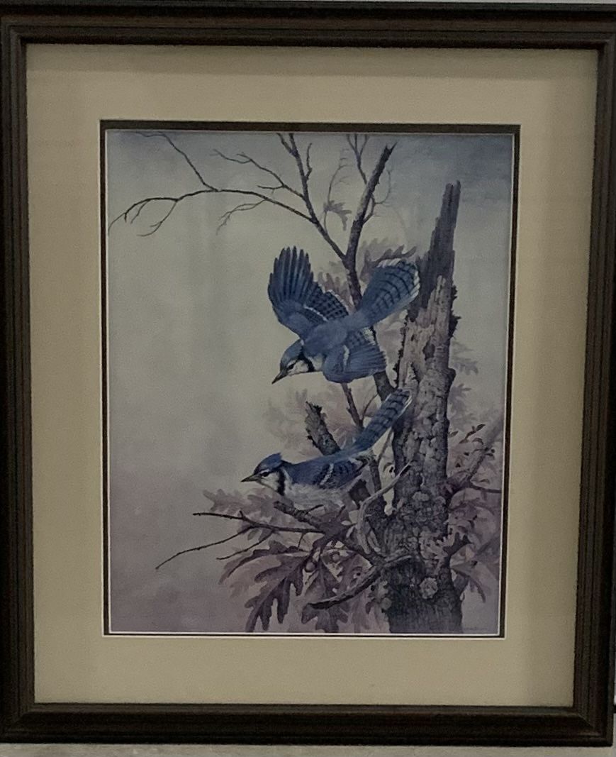 Various Size Prints And Antique Mirror