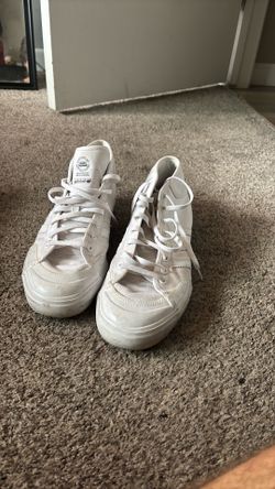 Adidas Nizza RF Hi “Triple White.”