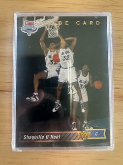 1992-93 Upper Deck NBA Draft Rookie Card Shaquille O'Neal #1B Orlando Magic