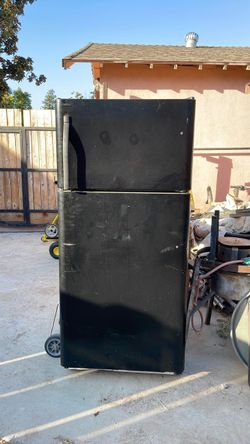 Black Top-Freezer Refrigerator
