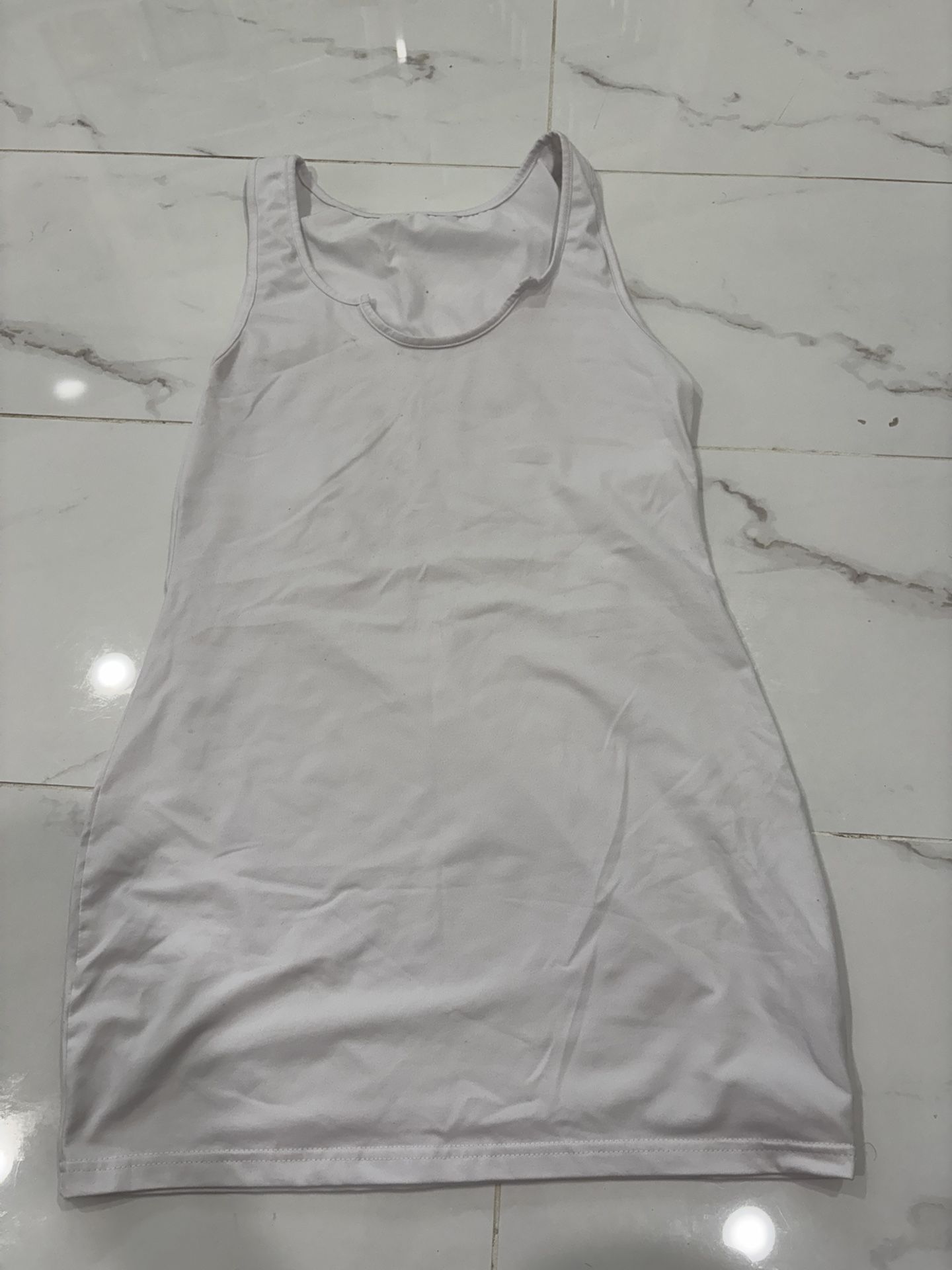 White Sleeveless Dress