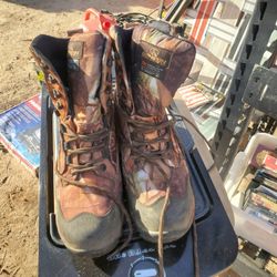 RUNFUN Camo Hunting Boots US Sz 9 Thinsulate