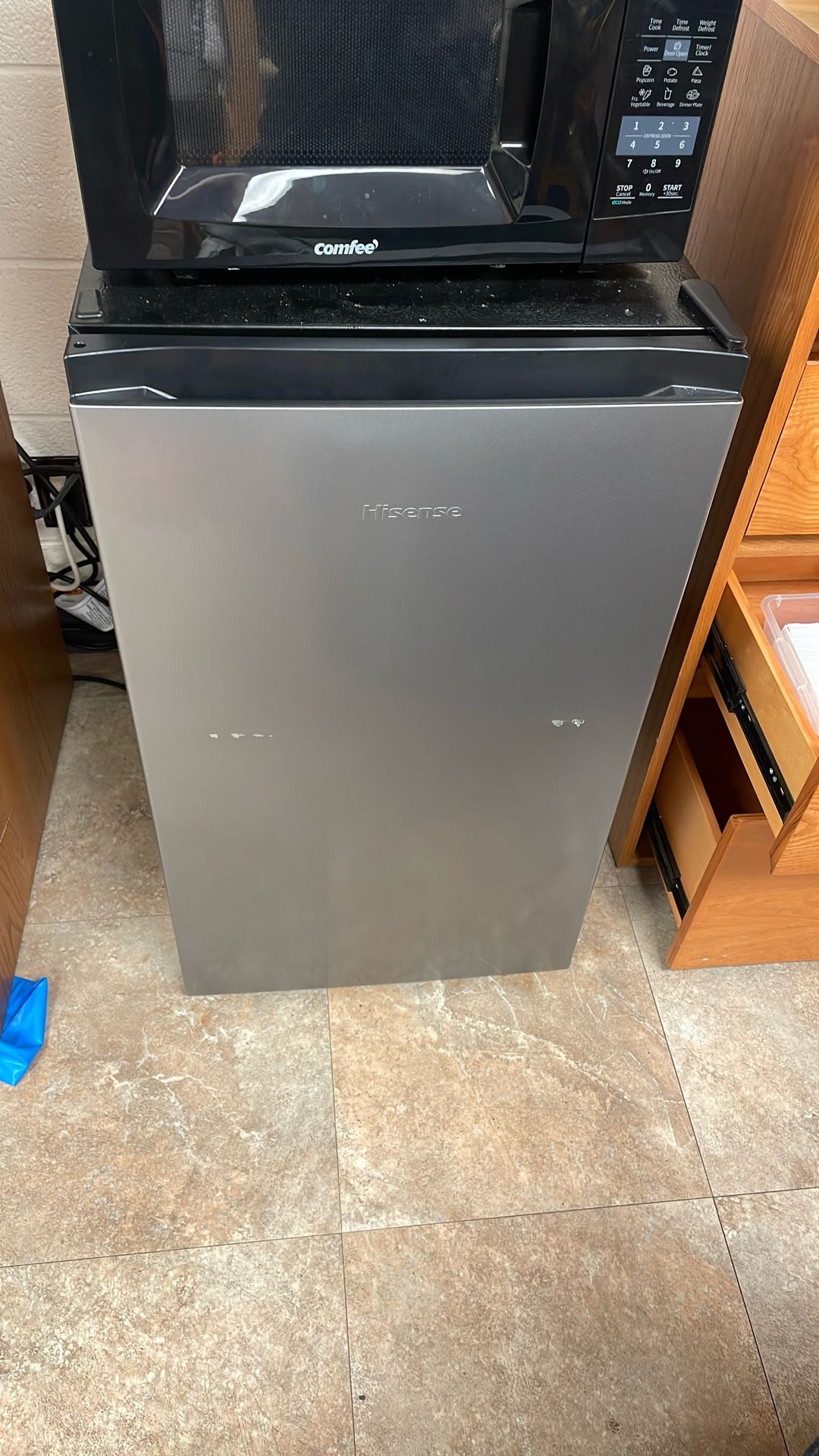 Mini Fridge And Microwave Combo