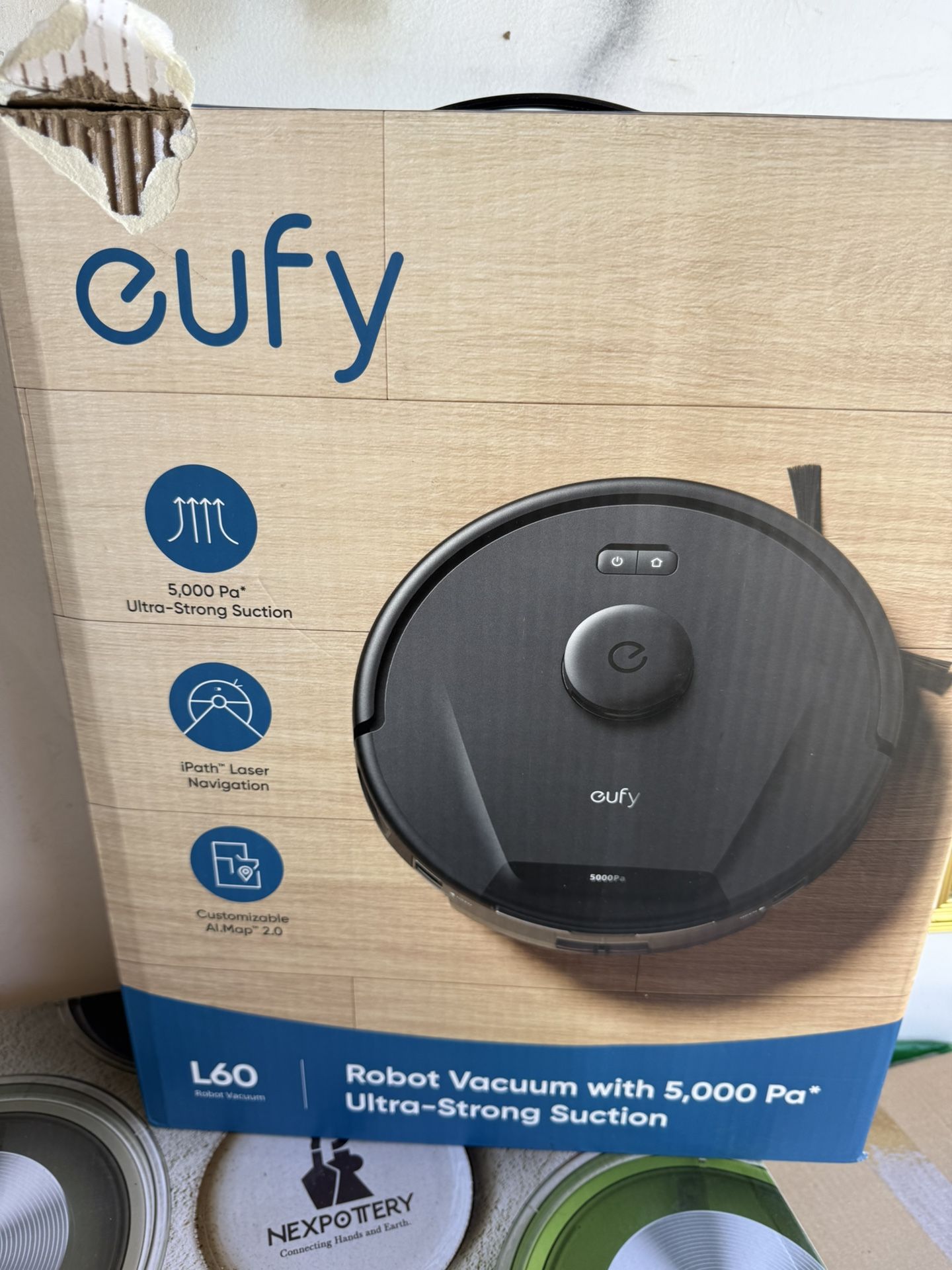 eufy L60 Robot Vacuum, 5,000Pa Ultra-Strong Suction, iPath Laser Navigation