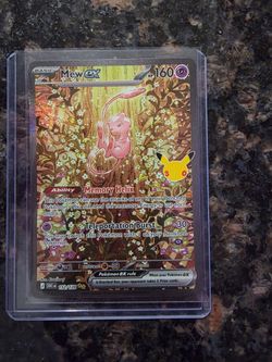 Pokemon MINT Mew ex 30th Celebration card 152/128 Special Illustration Rare