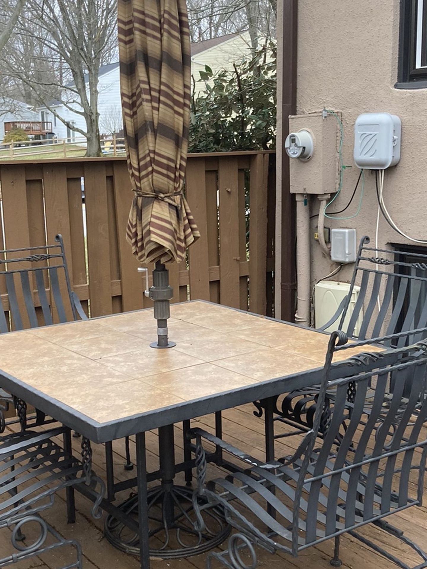 Wrought Iron Patio Set