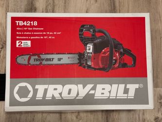 New Troy-Bilt 18 in. 42 cc 2-Cycle Chainsaw. $165 unopened box.