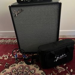 Fender Rumble 800 Watt Amp and 2x10 Cabinet