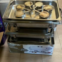 Fancy Stainless Steel Chafer (set of 3) - $88