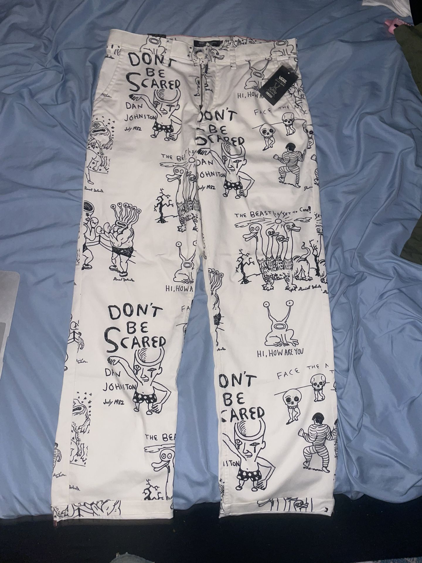 Vans x Daniel Johnston Jeans (men’s 33)  & Accessories