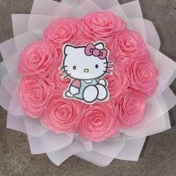 Hello kitty bouquet eternal roses