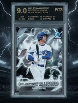 Shohei Ohtani 2028 Bowman Chrome Electric Sluggers FCG 9.0