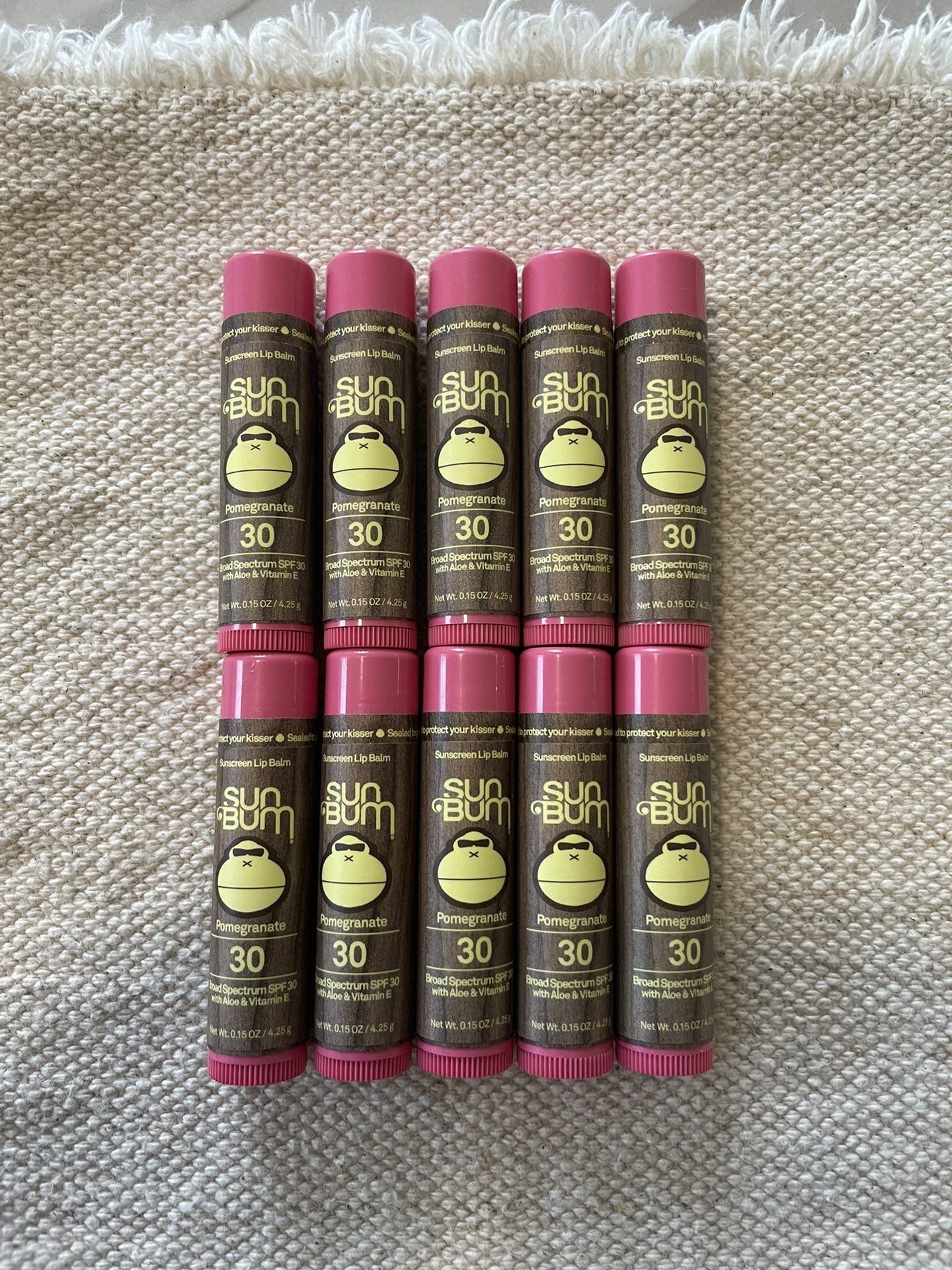 Sunscreen Lip Balm SPF 30 - Pomegranate 10sticks