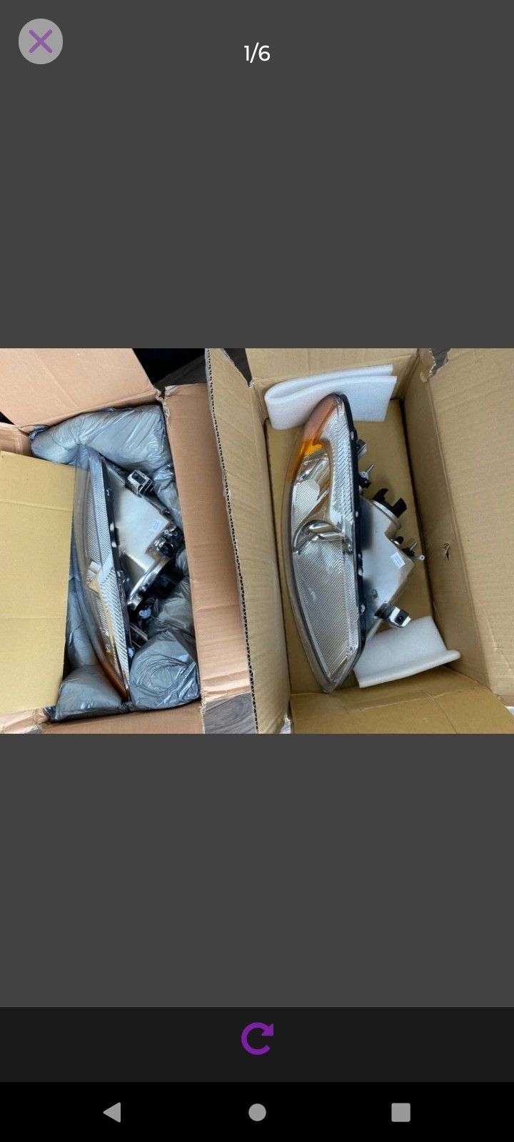 Driver Head Lamps Assemblies -Eagle Eyes CS089-B001L/CS089-B001R,Chrysler 
