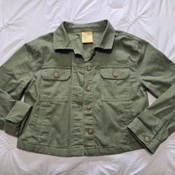 ThereAbouts Medium Green Girls Jacket