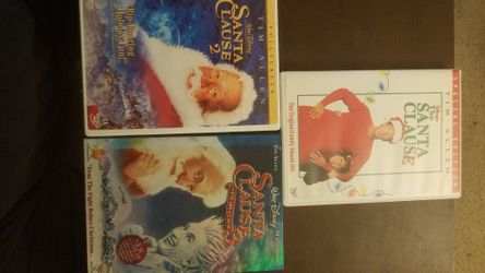Santa Clause 1,2, & 3 DVD's Starring Tim Allen 