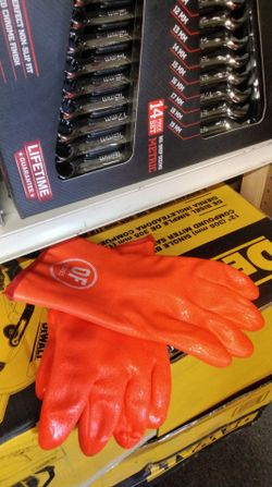 OF GLOVES COLOR ORANGE